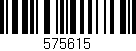 Código de barras (EAN, GTIN, SKU, ISBN): '575615'