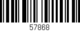 Código de barras (EAN, GTIN, SKU, ISBN): '57868'