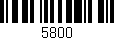 Código de barras (EAN, GTIN, SKU, ISBN): '5800'