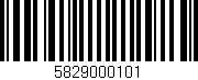 Código de barras (EAN, GTIN, SKU, ISBN): '5829000101'