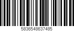 Código de barras (EAN, GTIN, SKU, ISBN): '5836548637485'