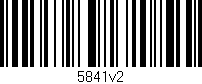 Código de barras (EAN, GTIN, SKU, ISBN): '5841v2'