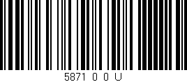Código de barras (EAN, GTIN, SKU, ISBN): '5871_0_0_U'