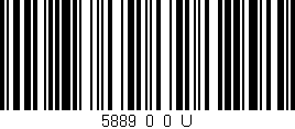 Código de barras (EAN, GTIN, SKU, ISBN): '5889_0_0_U'