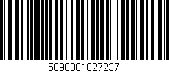 Código de barras (EAN, GTIN, SKU, ISBN): '5890001027237'