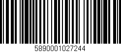Código de barras (EAN, GTIN, SKU, ISBN): '5890001027244'