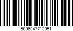 Código de barras (EAN, GTIN, SKU, ISBN): '5896047713851'