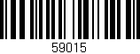 Código de barras (EAN, GTIN, SKU, ISBN): '59015'