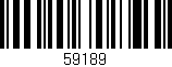 Código de barras (EAN, GTIN, SKU, ISBN): '59189'