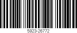 Código de barras (EAN, GTIN, SKU, ISBN): '5923-26772'