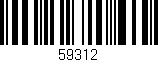 Código de barras (EAN, GTIN, SKU, ISBN): '59312'