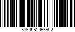 Código de barras (EAN, GTIN, SKU, ISBN): '5958952355592'