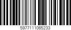 Código de barras (EAN, GTIN, SKU, ISBN): '5977111065233'