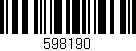 Código de barras (EAN, GTIN, SKU, ISBN): '598190'