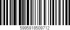 Código de barras (EAN, GTIN, SKU, ISBN): '5995918509712'