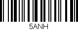 Código de barras (EAN, GTIN, SKU, ISBN): '5ANH'