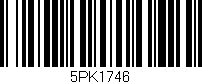 Código de barras (EAN, GTIN, SKU, ISBN): '5PK1746'