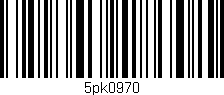 Código de barras (EAN, GTIN, SKU, ISBN): '5pk0970'