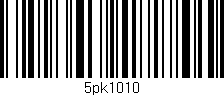 Código de barras (EAN, GTIN, SKU, ISBN): '5pk1010'