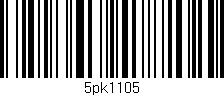 Código de barras (EAN, GTIN, SKU, ISBN): '5pk1105'