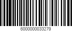 Código de barras (EAN, GTIN, SKU, ISBN): '6000000033279'
