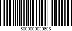 Código de barras (EAN, GTIN, SKU, ISBN): '6000000033606'