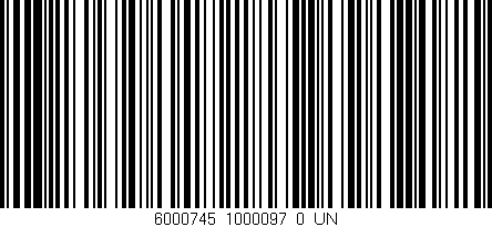 Código de barras (EAN, GTIN, SKU, ISBN): '6000745_1000097_0_UN'
