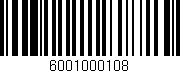 Código de barras (EAN, GTIN, SKU, ISBN): '6001000108'