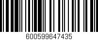 Código de barras (EAN, GTIN, SKU, ISBN): '600599647435'