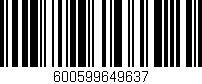 Código de barras (EAN, GTIN, SKU, ISBN): '600599649637'