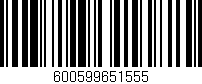 Código de barras (EAN, GTIN, SKU, ISBN): '600599651555'