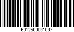 Código de barras (EAN, GTIN, SKU, ISBN): '6012500081087'