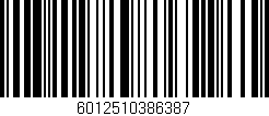 Código de barras (EAN, GTIN, SKU, ISBN): '6012510386387'