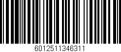 Código de barras (EAN, GTIN, SKU, ISBN): '6012511346311'