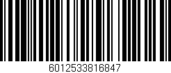 Código de barras (EAN, GTIN, SKU, ISBN): '6012533816847'
