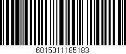 Código de barras (EAN, GTIN, SKU, ISBN): '6015011185183'