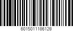 Código de barras (EAN, GTIN, SKU, ISBN): '6015011186128'
