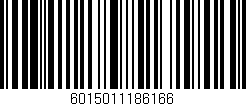 Código de barras (EAN, GTIN, SKU, ISBN): '6015011186166'