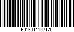 Código de barras (EAN, GTIN, SKU, ISBN): '6015011187170'