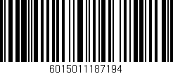 Código de barras (EAN, GTIN, SKU, ISBN): '6015011187194'