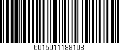 Código de barras (EAN, GTIN, SKU, ISBN): '6015011188108'