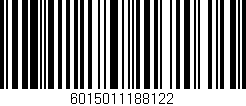 Código de barras (EAN, GTIN, SKU, ISBN): '6015011188122'