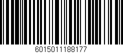 Código de barras (EAN, GTIN, SKU, ISBN): '6015011188177'