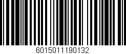Código de barras (EAN, GTIN, SKU, ISBN): '6015011190132'