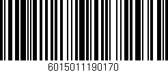 Código de barras (EAN, GTIN, SKU, ISBN): '6015011190170'