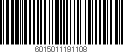 Código de barras (EAN, GTIN, SKU, ISBN): '6015011191108'