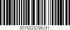 Código de barras (EAN, GTIN, SKU, ISBN): '6015024296241'