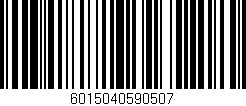 Código de barras (EAN, GTIN, SKU, ISBN): '6015040590507'