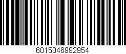 Código de barras (EAN, GTIN, SKU, ISBN): '6015046992954'