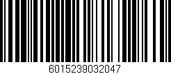Código de barras (EAN, GTIN, SKU, ISBN): '6015239032047'